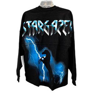 Spirit Jersey Stargazer T Shirt Horse Lightning Graphic Oversized XS Unisex NWT